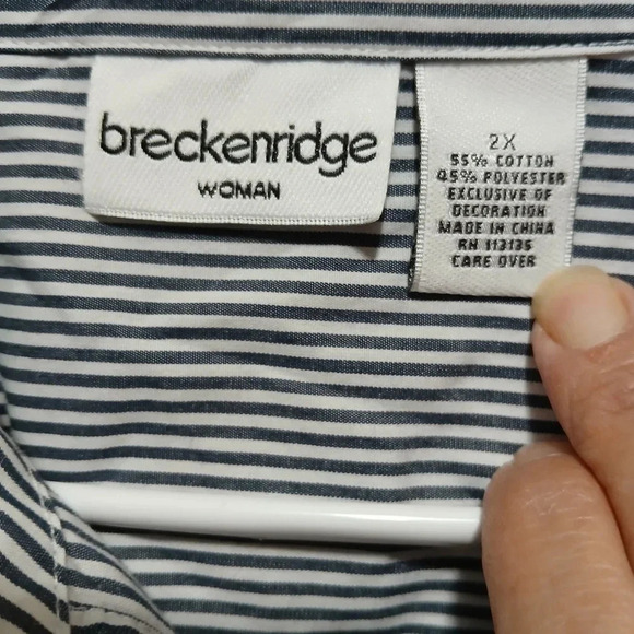 Breckenridge womens size 2X sunflowers embroidered button down shirt Grandmacore - Picture 8 of 8